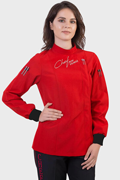 Üniformanya Jachetă de bucătar pentru femei cu nume Cadou Jachetă de bucătar ...