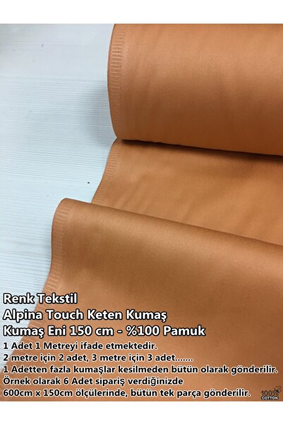 Renk Tekstil Alpina Touch Pamuklu Keten Metrelik Kumaş - Hobi - Kılıf - Ceket...