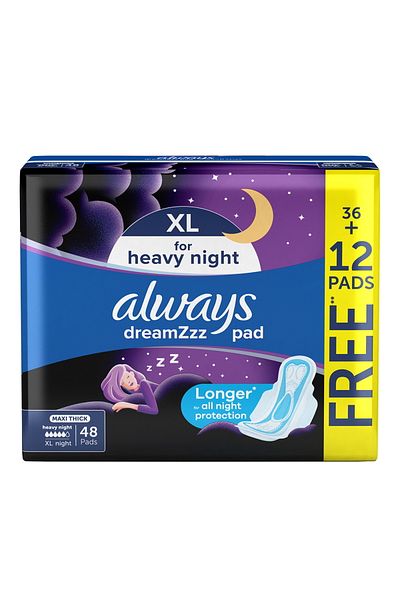 Always Cool & Dry Maxi Thick Night Sanitary Pads Value Pack 48 pcs