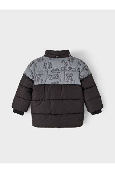 name ıt Name It Kapüşonlu Siyah Erkek Çocuk Şişme Mont 13218521