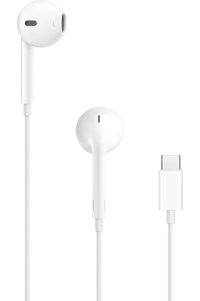 Apple EarPods with USB-C, Built-in Remote and Mic, Sweat-Resistant – White