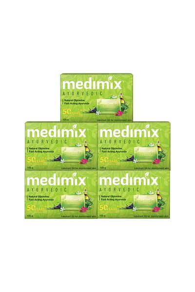 Medimix Ayurvedic Natural Glycerine Moisturize Soap 5 x 125 g