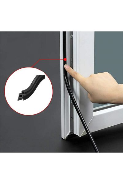 CONTACALL Pimapen Replacement Gasket Black Color Pvc Window Wick 25 Meters Compatible with All Brands