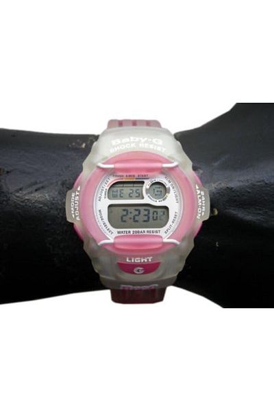 Casio G-Shock Watch - GM-S5600SK-7DR Black Dial, White Band