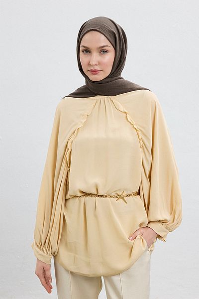 Qef Bamboo Shawl Dusty Brown