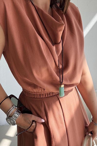 ELVAN TOLON Tile Blouse Skirt Set