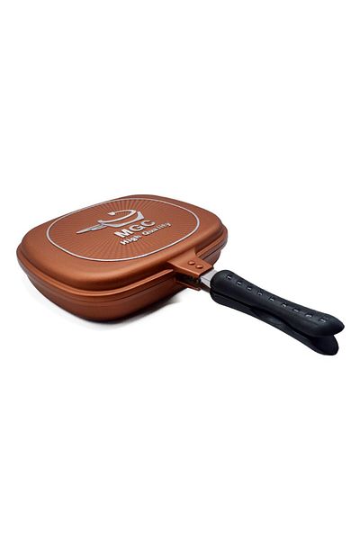Magic Double-walled granite non-stick grill pan