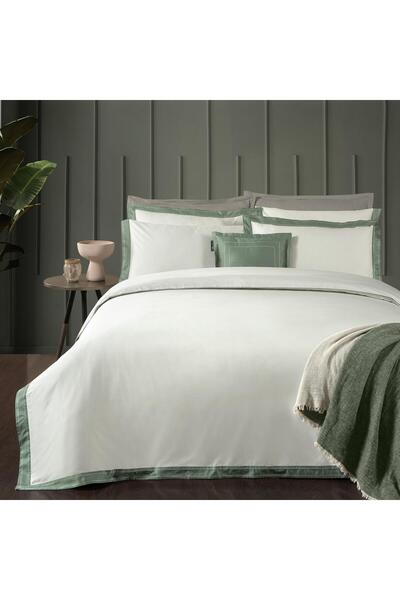 Sarev Layana Double Personality 100% Cotton Satin "500 Tc" Duvet Cover Green