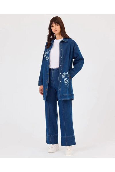 SCL Women's Buttoned Pocket Detailed Jean Trousers 10002422211002