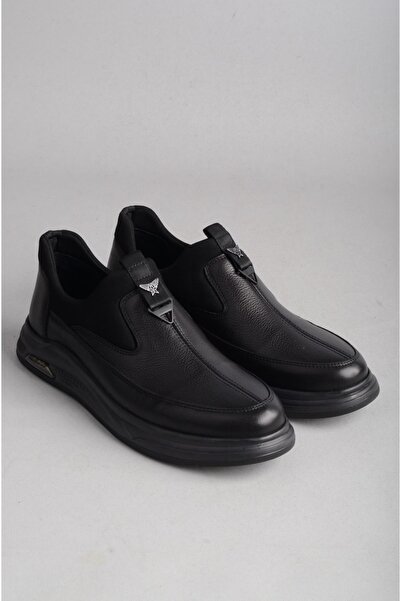 SEÇ KUNDURA KMC 5Y2638 PANTOFI CASUAL BĂRBAȚI PIELE VERITĂ NEGRU