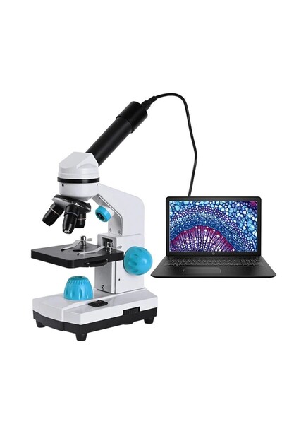 MDS 2000X Dijital Monoküler Mikroskop 40X–2000X LED Işıklı PC Telefon Uyumlu