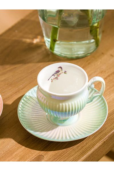 LC Waikiki Lcw Home Pink 2-Person Porcelain Coffee Cup Set 90 ml