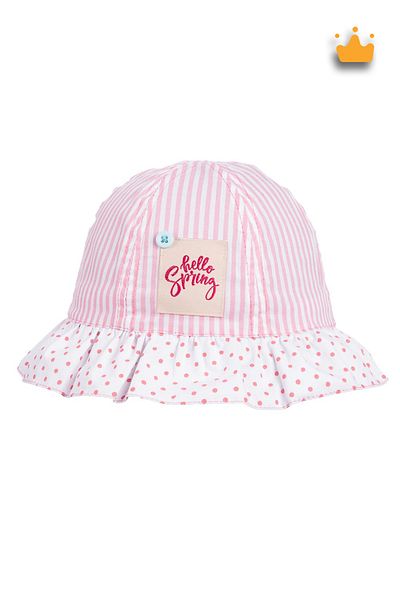 Kitti 1-4 Years 48cm Girl's Summer Patterned Fedora Hat Pink Y 212001