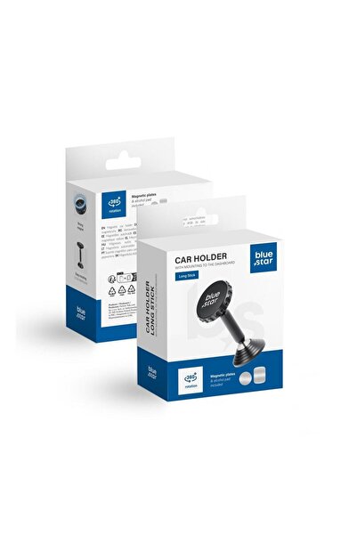 REDz Accessories Βάση αυτοκινήτου, μαγνητική, μακρύ ραβδί Blue Star, μαύρη