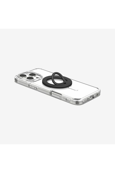Spigen Dual Pop MagFit Phone Holder Double Side Magnetic Silicone Grip MagSafe - Black