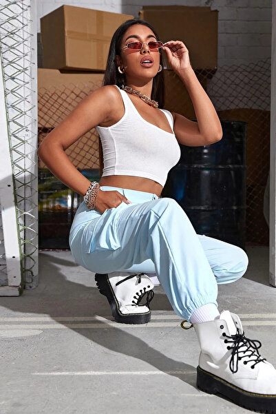 Afri Жіноча біла блузка на бретельках