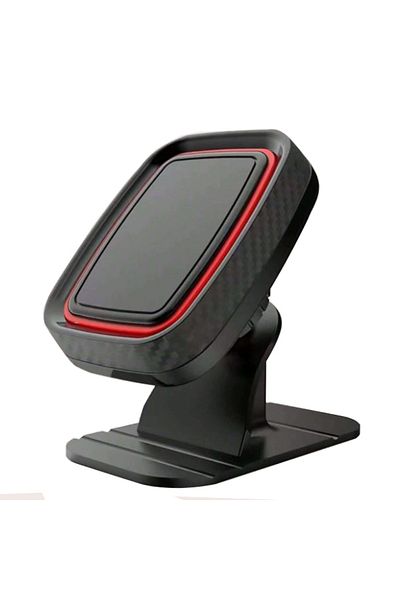 REDz Accessories Suport magnetic, model CT560, montare pe bord cu adeziv, rotație 360°, universal, negru