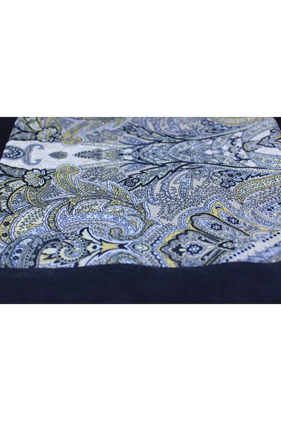 ALREMİYA Ethnic Pattern Cotton Shawl Yellow Black
