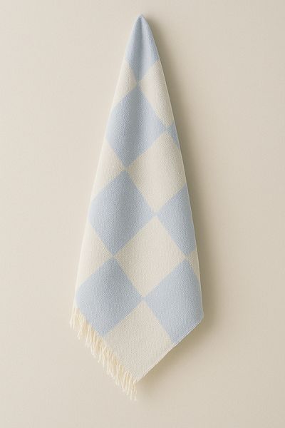 MELONIE 70x155 Cm Checkerboard Patterned Loincloth Beach Towel