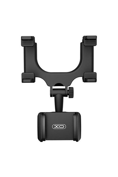 REDz Accessories Suport auto XO-C70, montare oglindă, reglabil și rotativ, universal, cleme, negru