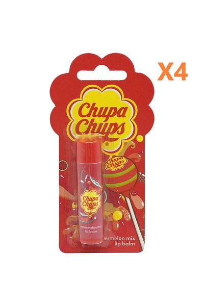 Chupa Chups X4-CHUPA CHUPS BALSAM BUZE WATERMELON