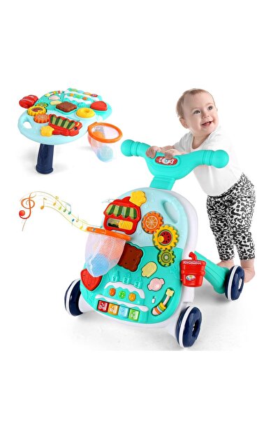 Yelajoy مشاية أطفال 5 في 1، يمكن تجميعها كدراجة بخارية، لوحة قابلة للفصل، للأ...