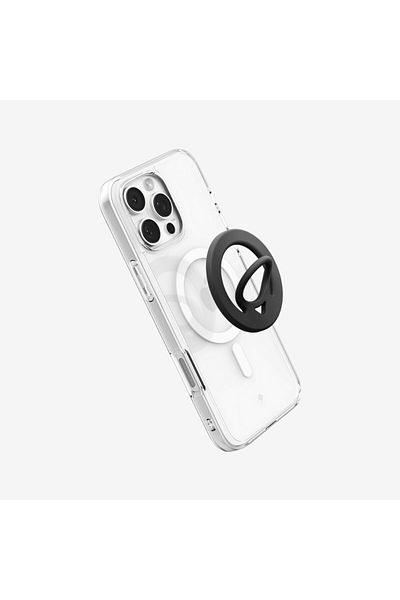 Spigen Dual Pop MagFit Phone Holder Double Side Magnetic Silicone Grip MagSafe - Black