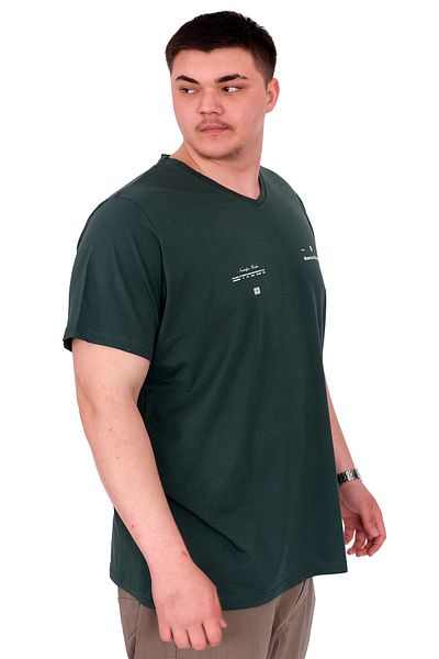 ModeXL Mode XL Large Size Men's T-Shirt V-Neck Memories U24055 Nefti