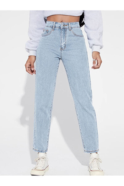 WODDİ Duryn Mom Blue Snow Mom Comfortable Cut New Season-1