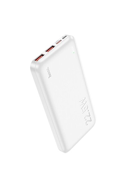 REDz Accessories Εξωτερική μπαταρία Hoco J101, 10.000 mAh, USB και USB Type-C, PD QC 3A 22,5W, Λευκή