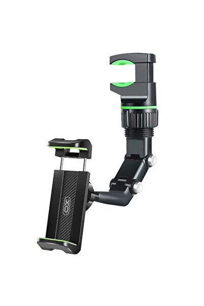 REDz Accessories Suport auto XO-C107, suport pentru oglindă, reglabil și rotativ, universal, cleme laterale, negru