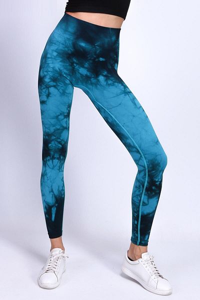 Alışveriş Sokağı Jambiere de recuperare cu push-up Tie-Dye Jambiere sportive cu model