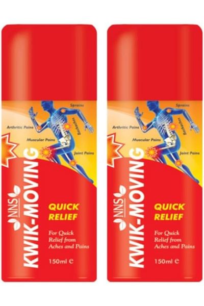 NNS Kwik-Moving Quick Relief Spray 150ml (Pack of 2)