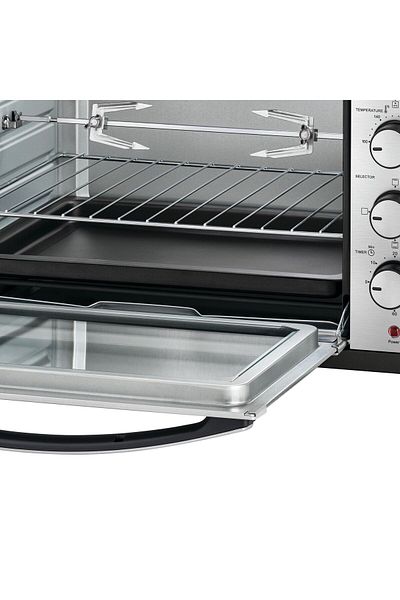 Black&Decker Black Decker Electric Oven With Rotisserie - Double Glass Door - Black - Tro50rdg-b5