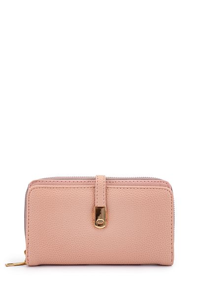 minebag Faux Leather Women's Wallet Powder Mn103