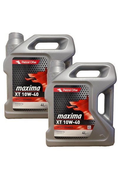 Petrol Ofisi XT 10W-40 Sentetik Motor Yağı 2 X 4 Litre (2025 Üretim)