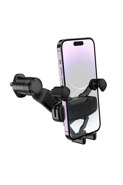 REDz Accessories Suport auto Hoco H66, montare grilă de ventilație, reglare prin gravitație, negru
