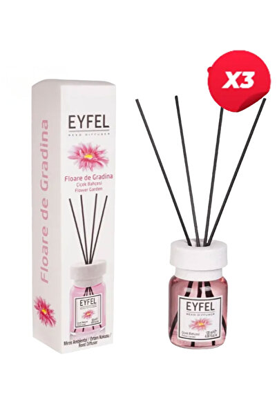 Eyfel Set 3 bucati - Odorizant de cameră cu bețișoare, aromă de flori de grăd...