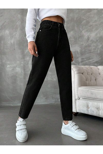 Dema High Waist Cotton Mom Jean