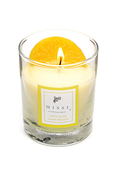 Missi Limon Çiçeği Kokulu Vegan Mum (140 GR)