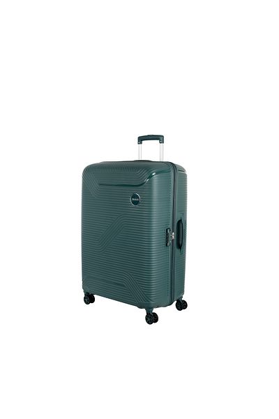 American Tourister حقيبة سفر ماكس بلس متوسطة الحجم 68 سم، لون أخضر زيتوني من إدارة أمن النقل