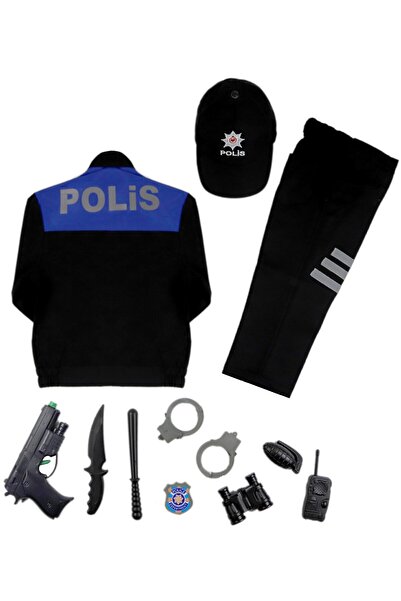 Lizsa Çocuk Sivil Toplum Polis Kostümü Çocuk Sivil Toplum Polis Kıyafeti