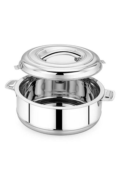 Melrich Stainless Steel 3 Pcs Hotpot Insulated Box 1 x 1500ml, 1 x 2500ml, 1 x 3500ml