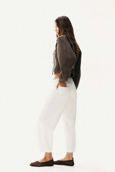 H&M Barrel High Cropped Jeans