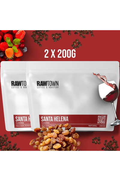 RAWTOWN سانتا هيلينا - كولومبيا - 400 جرام قهوة مفلترة مؤهلة (2 × 200 جرام) ح...