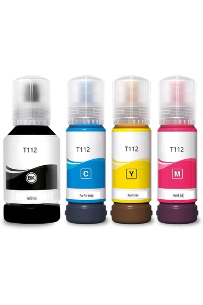 EPSON EcoTank L15160 yazıcı Uyumlu T112 (112)  Mürekkep Seti