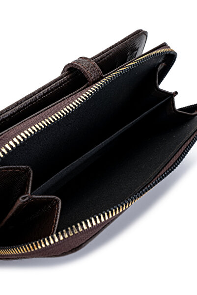 minebag Faux Leather Women's Wallet Brown Mn103