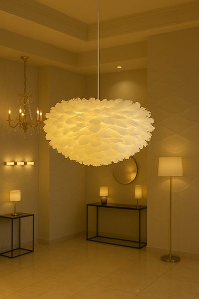 qwell Cool white modern chandelier