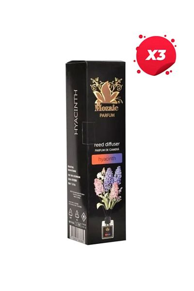 Mozaik Mozaic Hyacinth room air freshener with sticks, 100ml X3