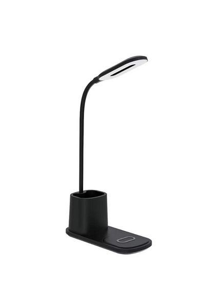REDz Accessories 10W Wireless Charging Lamp, Pen Holder, Model G-N15, 3 Light Modes, Black